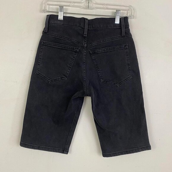 NANUSHKA black Bermuda denim shorts - Picture 5 of 7